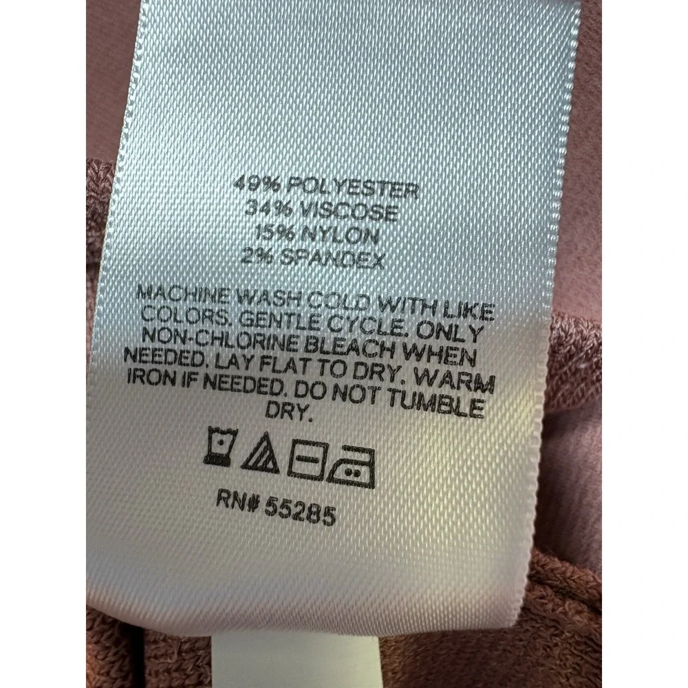 Express Women's XL Corset Style Knit Crop Top Rust Red Sleeveless Bustier - Picture 8 of 8